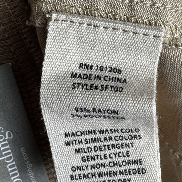 Soft Surroundings Bayside Cargo Shorts Plus Size 1X Taupe Khaki‎ Tan New 5FT00 - Picture 11 of 11